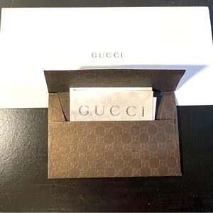 Gucci Receipt Holder & Card
